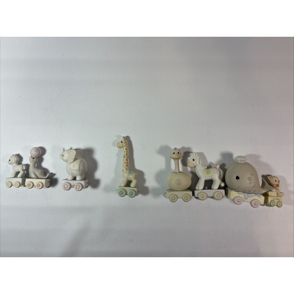 Enesco Precious Moments Birthday Circus Train Set Used